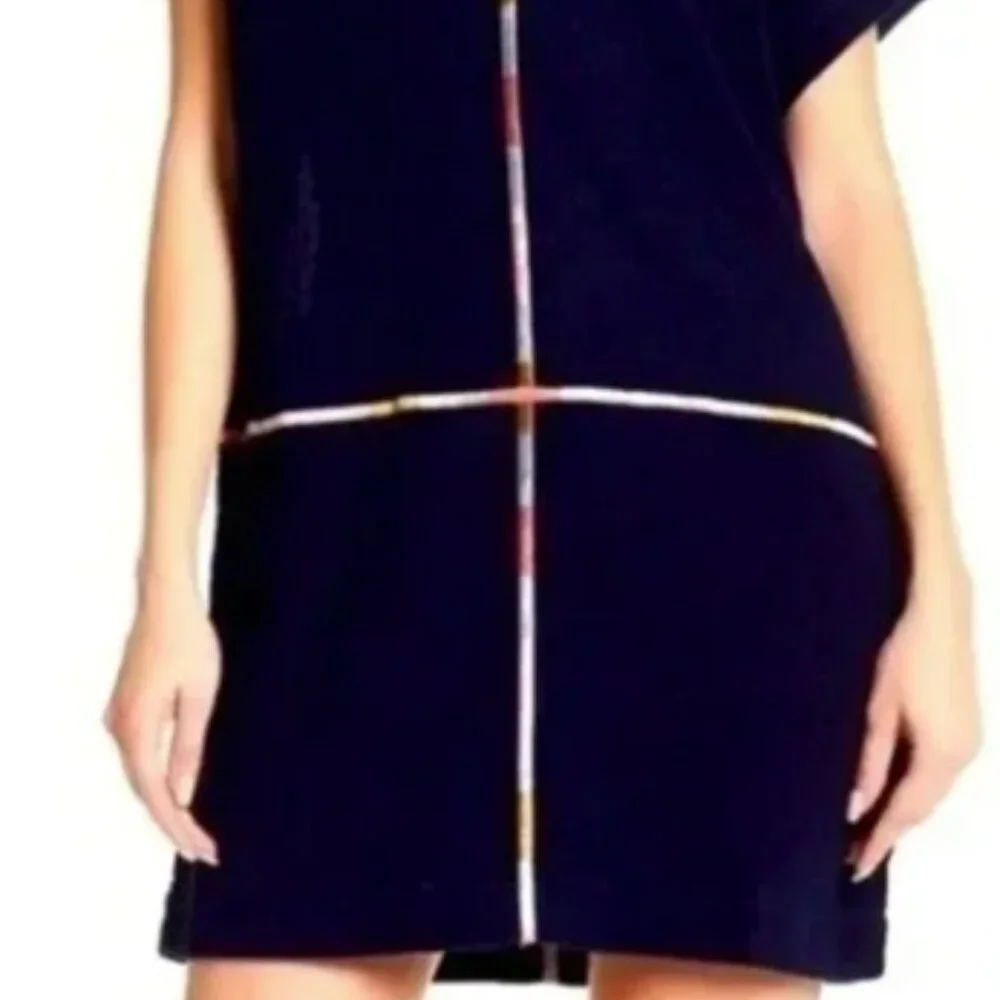 Madewell Navy V-Neck Tunic Dress